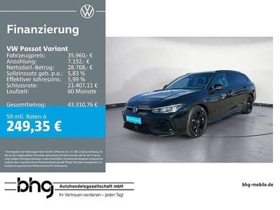 Second-hand VW Passat R-line 150 CP (110 kW) 2025 Negru Break