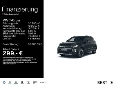 Neu VW T-Cross Sound 150 PS (110 kW) 2025 Schwarz SUV