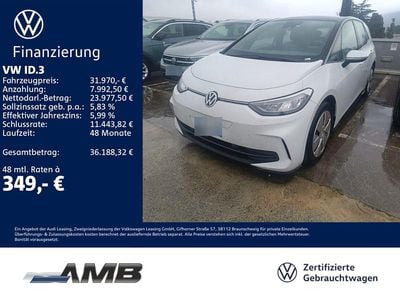 Gebraucht VW ID.3 Pro 169 kW (231 PS) 2025 Gletscherweiß metallic/schwarz Kleinwagen