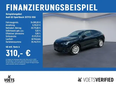 Gebraucht Audi Q3 Sportback S-Line 150 PS (110 kW) 2025 Schwarz SUV