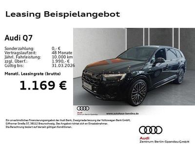 Schwarz Neu 2025 Audi Q7 S-Line SUV | 100.888 € (Fairer Preis)