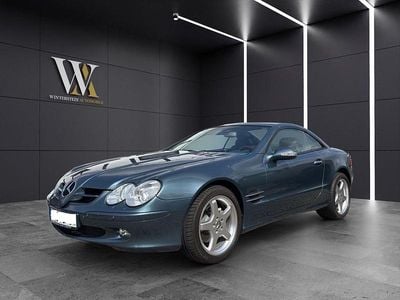 Usata Mercedes SL500 306 CV (225 kW) 2003 Blu Cabrio