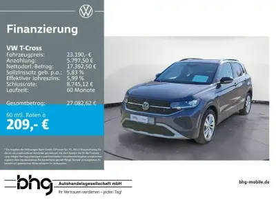 Gebraucht VW T-Cross Life 116 PS (85 kW) 2025 Grau SUV