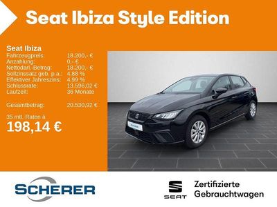 Gebraucht Seat Ibiza Style 116 PS (85 kW) 2024 Midnight schwarz metallic (metallic) Limousine