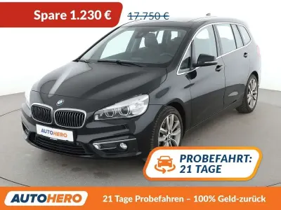 Gebraucht BMW 220 Gran Tourer Luxury Line 192 PS (141 kW) 2016 Saphirschwarz Van / Kleinbus