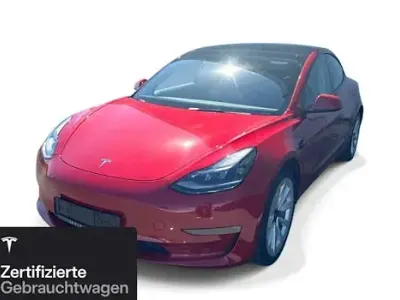 Brugt Tesla Model 3 Long Range RWD 208 kW (283 HK) 2022 Rød Sedan