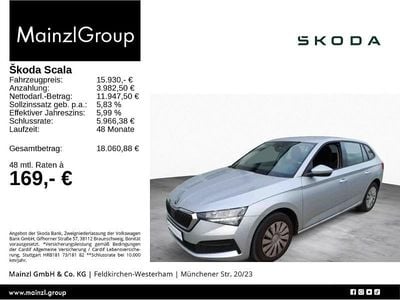 Gebraucht Skoda Scala Active 95 PS (69 kW) 2022 Silber Kleinwagen
