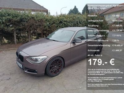 gebraucht BMW 116 d Sport / TÜV neu / Eibach Sportfahrwerk 18 Zoll