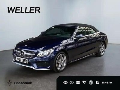 Blau Gebraucht 2018 Mercedes C180 AMG line Cabrio | 28.150 € (Guter Preis)