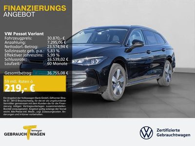 Gebraucht VW Passat Business 150 PS (110 kW) 2024 Schwarz Kombi