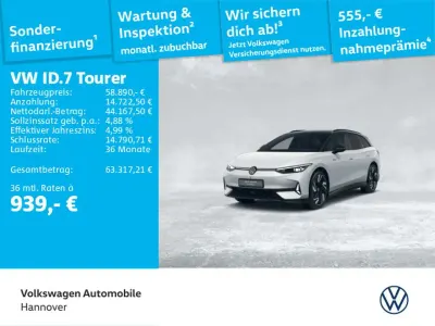 Brugt VW ID.7 GTX 250 kW (340 HK) 2025 Hvid Stationcar