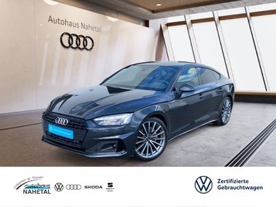 gebraucht Audi A5 Sportback 40 TDI advanced S tronic MATRIX-LED NAVI+ LMR19 BUSINESS OPTIK SCHWARZ RÜFA SHZ