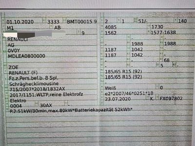 Gebraucht Renault Zoe Life 50 kW (69 PS) 2020 Weiß Kleinwagen