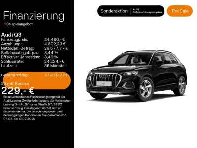Gebraucht Audi Q3 Advanced Plus 150 PS (110 kW) 2025 Mythosschwarz metallic SUV