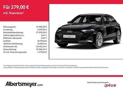Gebraucht Audi A3 Advanced 150 PS (110 kW) 2025 Mythosschwarz metallic Limousine