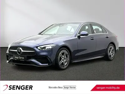Brugt Mercedes C220 AMG line 200 HK (147 kW) 2024 Blå Sedan