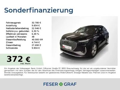 Gebraucht Audi Q4 Sportback e-tron S-Line 219 kW (299 PS) 2023 Mythosschwarz metallic SUV