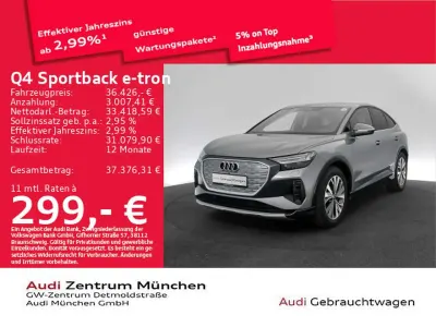 Gebraucht Audi Q4 e-tron S-Line 150 kW (204 PS) 2023 Taifungrau metallic SUV