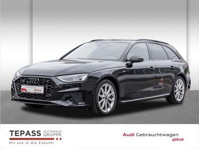 Mythosschwarz metallic Gebraucht 2022 Audi A4 S-Line Kombi | 40.280 € (Teuer)