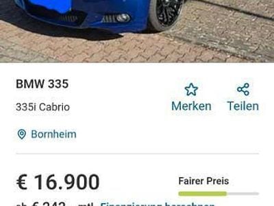 Gebraucht BMW 335 Cabriolet Performance 306 PS (225 kW) 2008 Blau Cabrio