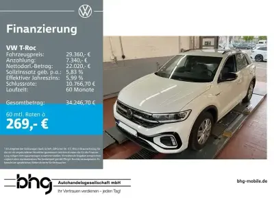 Gebraucht VW T-Roc R-line 190 PS (139 kW) 2022 Weiß SUV