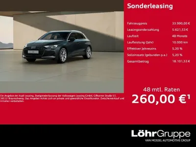 Nowe Audi A3 Advanced 150 KM (110 kW) 2025 Szary Sedan/Limuzyna