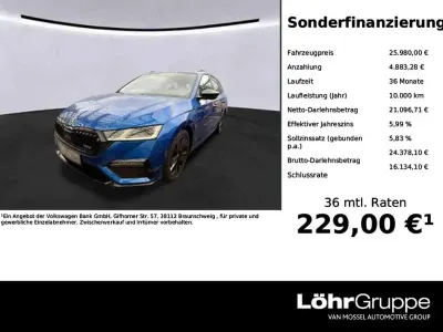 Gebraucht Skoda Octavia RS 200 PS (147 kW) 2023 Raceblau metallic Kombi
