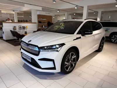 Neu Skoda Enyaq iV SportLine 210 kW (286 PS) 2025 Moonweiss metallic, moonweis SUV