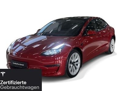 Rot Gebraucht 2021 Tesla Model 3 Long Range RWD Limousine | 28.200 € (Etwas zu teuer)