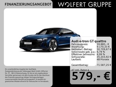 Ascariblau metallic Gebraucht 2022 Audi e-tron GT quattro Ambiente Limousine | 59.880 € (Teuer)