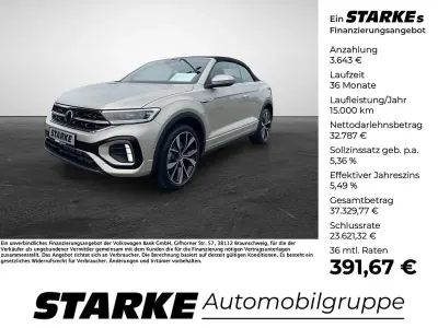 Gebraucht VW T-Roc Cabriolet R-line 150 PS (110 kW) 2024 Silber (ivory silver metallic) Cabrio