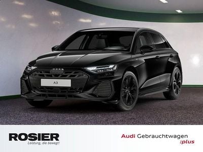 Mythosschwarz metallic Gebraucht 2024 Audi A3 S-Line Limousine | 33.880 € (Guter Preis)