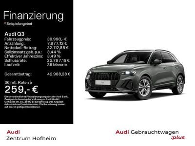 Gebraucht Audi Q3 S-Line 150 PS (110 kW) 2025 Chronosgrau metallic SUV