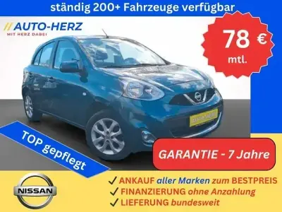 Gebraucht Nissan Micra Acenta 80 PS (58 kW) 2016 Türkis Kleinwagen