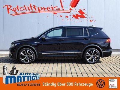 Deep black perleffekt (metallic) Gebraucht 2021 VW Tiguan Allspace R-line SUV | 34.789 € (Etwas zu teuer)