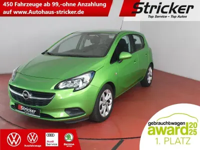 Gebraucht Opel Corsa Edition 90 PS (66 kW) 2016 Grün Kleinwagen