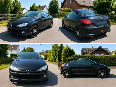 Gebraucht Peugeot 206 CC 109 PS (80 kW) 2005 Schwarz Cabrio