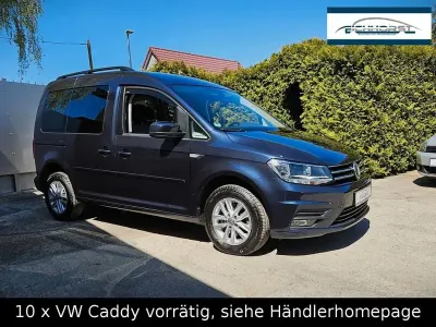 Second-hand VW Caddy Comfortline 102 CP (75 kW) 2019 Albastru Monovolum