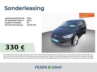 Second-hand VW Touran Highline 150 CP (110 kW) 2022 Negru Monovolum