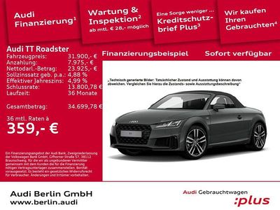 Gebraucht Audi TT Roadster Design 197 PS (144 kW) 2020 Nanograu metallic Cabrio