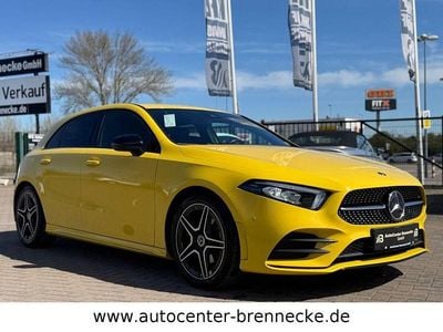 Gebraucht Mercedes A180 AMG line 136 PS (100 kW) 2019 Gelb Limousine