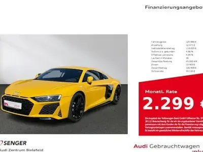 Gebraucht Audi R8 Spyder Ambiente 540 PS (397 kW) 2021 Gelb Cabrio