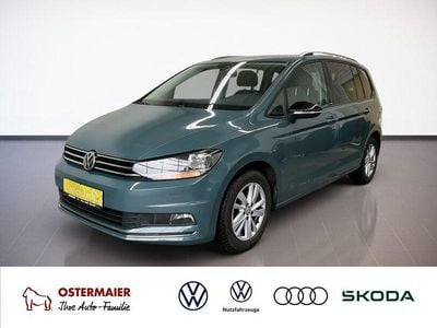 Gebraucht VW Touran IQ Drive 150 PS (110 kW) 2019 Petroleum blue metallic Van / Kleinbus