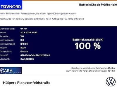 Novo VW ID.3 Pure 125 kW (170 HP) 2026 Preto Citadino