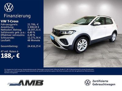 Gebraucht VW T-Cross IQ Drive 95 PS (69 kW) 2025 Ascotgrau SUV
