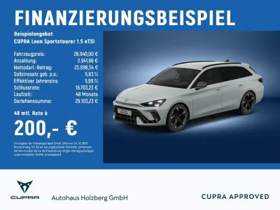 Gebraucht Cupra Leon 150 PS (110 kW) 2025 Weiß Limousine