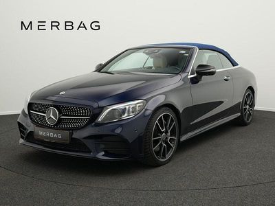Usata Mercedes C300 AMG line 258 CV (189 kW) 2022 Blu Cabrio