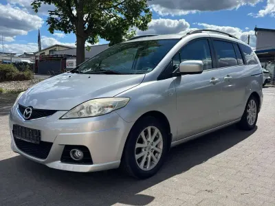Gebraucht Mazda 5 Active 143 PS (105 kW) 2010 Satinsilber metallic Van / Kleinbus