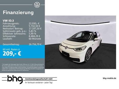 Gebraucht VW ID.3 Pro Performance 150 kW (204 PS) 2023 Blanco nevada/schwarz Kleinwagen