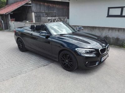Usata BMW 218 Advantage 150 CV (110 kW) 2017 Nero Cabrio